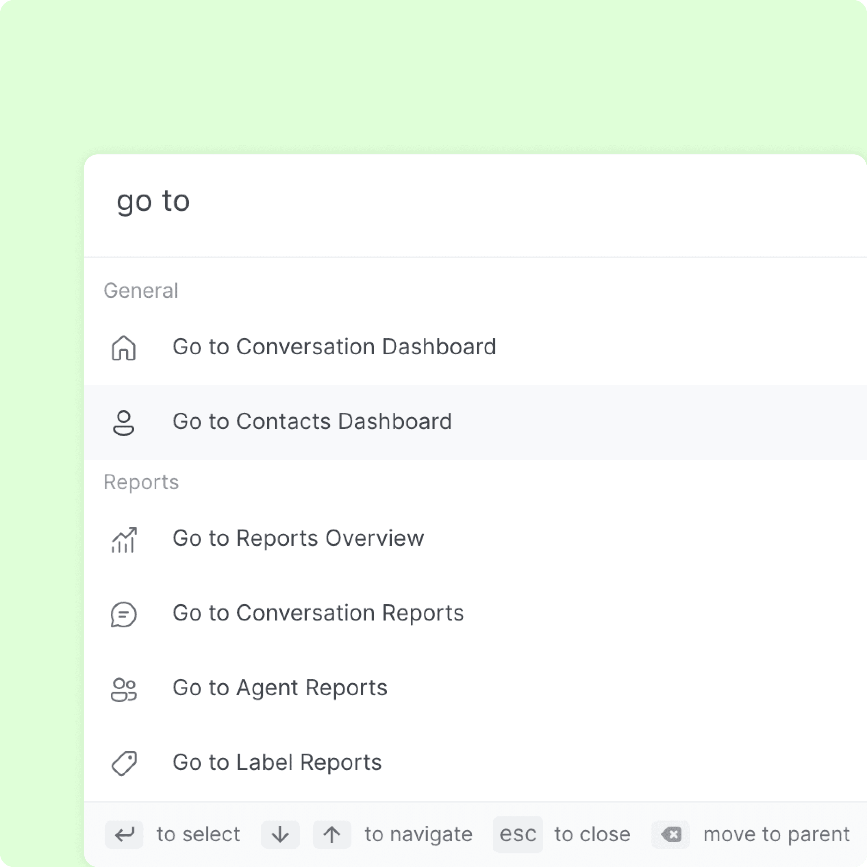 Swift navigation options